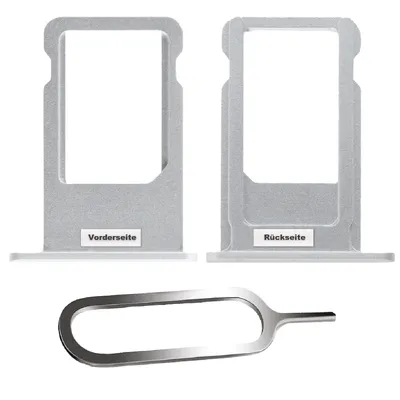 Produktbild von iPHONE 6S SIM KARTEN HALTER ADAPTER FACH STECKER TRAY SLOT CARD SIM-NADEL SILBER