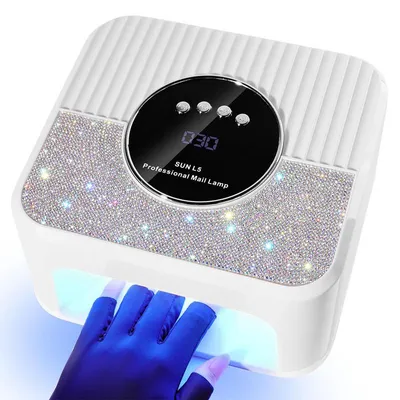 Produktbild von UV Lampe für Nägel 268 W, LED Nageltrockner mit 45 Lichtquellen, 4 Zeiteinstellungen, Sensorsteuerung und schmerzarmem Modus, Weiß