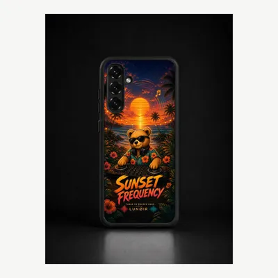 Productafbeelding van Samsung A36 hoesje, telefoonhoesje, beschermhoesje, case met zonsondergangmotief – LUNØIR ©