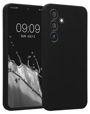 Produktbild von kwmobile Hülle kompatibel mit Samsung Galaxy S24 - Hülle Silikon gummiert - Handyhülle - Handy Case in Schwarz