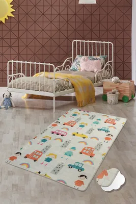 Produktbild von Conceptum Hypnose, Town- Town  CHL, Bunt, Teppich, 140 x 190 cm, 100% Samtstoff