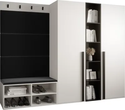 Produktbild von Garderobe MIRO Set 8 mit gepolsterten Paneelen Industrial Design