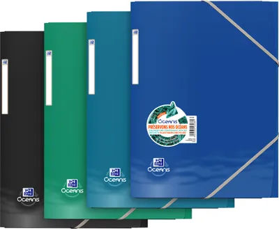 Produktbild von Oxford Eckspannermappe "Oceanis" DIN A4 recyceltes PP zufällige Farbe (1 Stück)