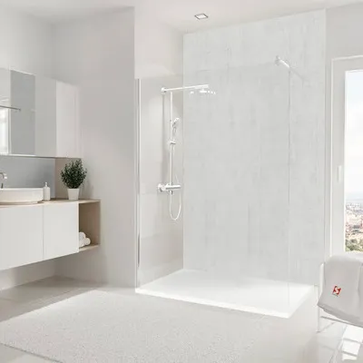 Produktbild von Duschrückwand SCHULTE DecoDesign ExpressPlus Beton hell 255 x 150 cm EP1901525 625