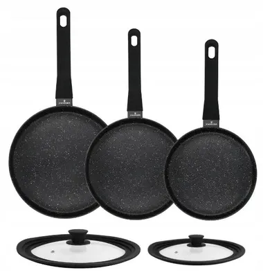 Produktbild von Zwieger Veron Pfannenset 3-teilig mit 2 Universaldeckeln