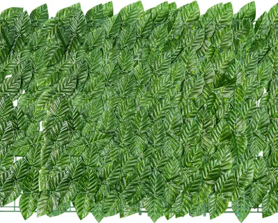 Produktbild von SWANEW Sichtschutzhecke Windschutz 1*3M Efeu Sichtschutz Balkonverkleidung Blätterzaun,Vanille