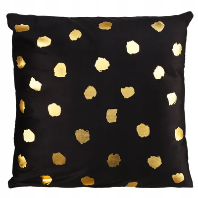 Produktbild von Moraj | Weihnachtskissen - Schwarz - 45x45cm - Elegantes Design - Goldene Akzente