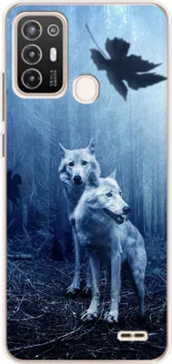 Produktbild von König Design Hülle kompatibel mit ZTE Blade A52 Kunststoff Soft Handyhülle - Handy Case Wölfe
