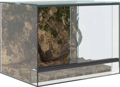 Produktbild von (Design 2026） Reptilien- und Amphibienhabitate Weiß 40 x 30 x 30cm Glas - HOMMIE 588259 - Terrarien