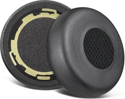Produktbild von Leder-Ohrpolster für Jabra Evolve 75 – Ersatz-Ohrpolster mit schallisolierender Schaumstofffüllung