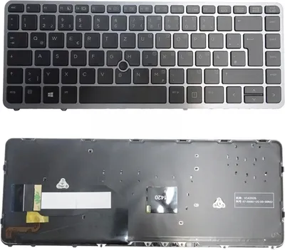 Produktbild von Tastatur für HP Elitebook 840 740 G1 G2 745 750 750 G1 850 G2 DE QWERTZ Keyboard mit Beleuchtung