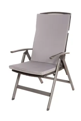 Produktbild von Stuhlkissen 1er | Sitzkissen 110x47x4cm Grau | gartenkissen auf rataanmöbel | stuhlkissen outdoor | sitzkissen hochlehner