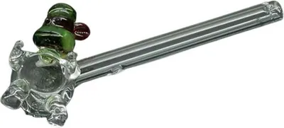 Produktbild von 14,5 cm dicke Glaspfeife mit Clownmuster