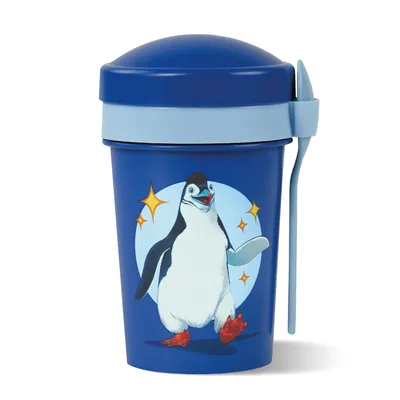 Produktbild von AWAVE® Die Schule der Magischen Tiere Müslibecher To Go 540 ml rPET | Blau, Juri