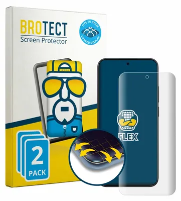 Produktbild von 2x BROTECT Fullscreen Schutzfolie für Xiaomi Redmi Note 15 Pro 5G Displayschutz Folie Fullcover Klar Transparent