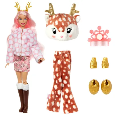 Image de Barbie Cutie Reveal Poupée flocon de neige d'hiver