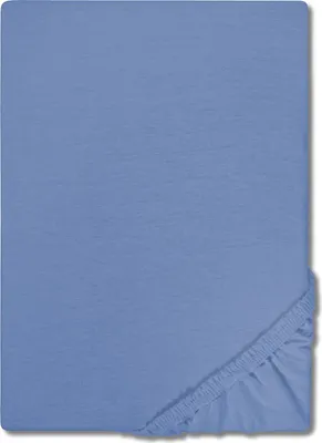 Obrázok produktu pre CloudComfort Základné napínacie prestieradlo jersey modré 180 x 200 - 200 x 200 cm
