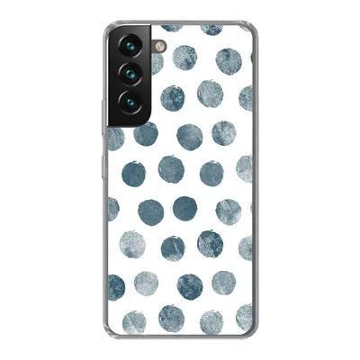 Produktbild von MuchoWow® Handyhülle Schutzhülle Hülle für Samsung Galaxy S22 Polka dots - Grau - Weiß Silikon Softcase Handy Hülle - Mobiltelefonhülle