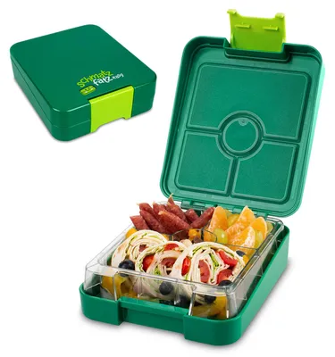Obrázok produktu pre Schmatzfatz Easy, obedový box bez BPA, na desiatu, do školy, na výlet, zelená