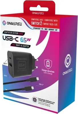 Zdjęcie produktu dla Oniverse ONICAB3-SWI2-BLK, Wewnętrzna, Prąd przemienny, 1,5 m, Czarny
