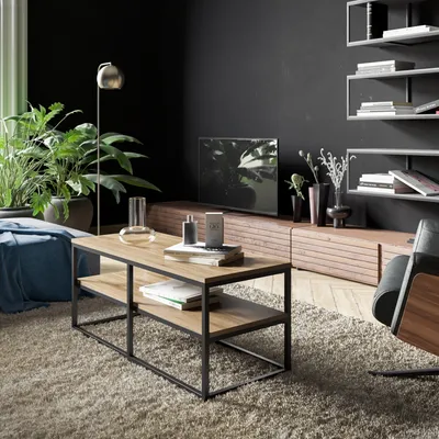 Produktbild von Skye Decor, Forteaus - Walnut, Couchtisch, Nussbaum, 100 % MELAMINBESCHICHTETE SPANPLATTEN, 110,4 x 52 x 47 cm