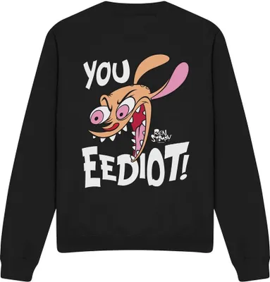 Produktbild von Ren & Stimpy - "You Eediot!" Sweatshirt für Herren/Damen Uni TV12743 (XL) (Schwarz)