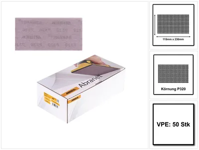 Produktbild von Mirka ABRANET Schleifstreifen Grip 115x230mm P320 50 Stk. ( 5411205032 )