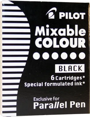 Produktbild von Füllhalterpatrone IC-P für Parallel Pen schwarz Packung mit 12 Stück