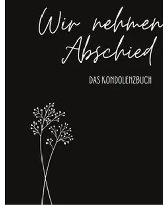Produktbild von Kondolenzbuch Premium "Wir nehmen Abschied"