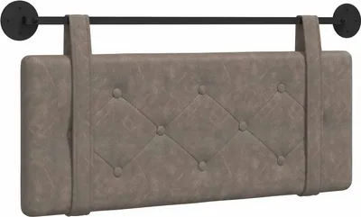Image de vidaXL Tête de lit suspendue GrisPolyuréthanestyle antique
