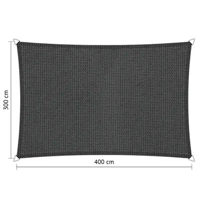 Produktbild von SHADOW COMFORT 2 x 4 m Viereckiges Rechteck Sonnensegel Carbon Black