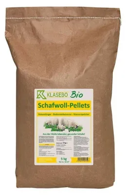 Immagine prodotto di Pellet di lana di pecora 5 kg, concime organico per orto, fertilizzante biologico lana di pecora, per 50-100 m²
