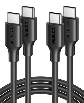 Produktbild von UGREEN USB C Kabel USB C 60W 2 Stück PD 3,0 PPS USB C auf USB C Ladekabel