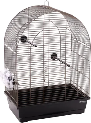 Immagine prodotto di Gabbia per parrocchetti FLAMINGO Klara 2 45x28x62,5 cm grigio metallizzato