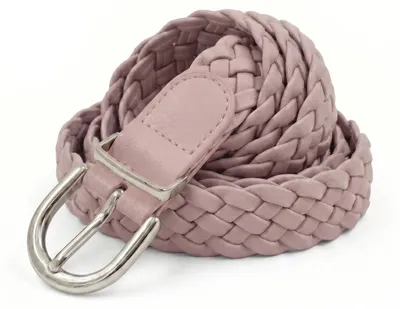 Produktbild von styleBREAKER Damen Flechtgürtel schmal aus Kunstleder | 2,8 cm breit | geflochtener Gürtel mit silberner Dornschließe | One Size 110 cm lang