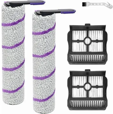 Produktbild von Ersatz- Staubsaugerborsten - für X-Clean 10 und Narwal S20 Pro - Set mit 2 Borsten, 2 Filtern und 1 Reinigungsbürste.
