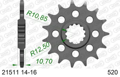 Produktbild von AFAM 21511-16 Kettenritzel Vorne