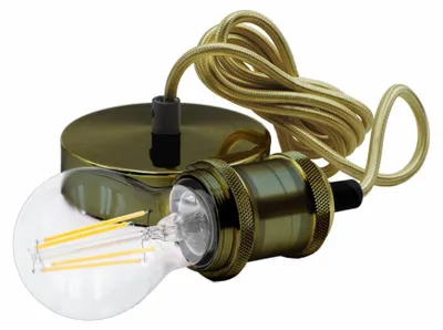 Immagine prodotto di Lampada a sospensione in metallo CENTURY, colore Fusion Bronze, per lampadine a LED, lunghezza 1500 mm, E27, IP20, CEN FSBR-150