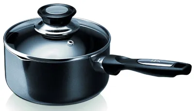 Produktbild von BEKA Pro Induc Kochtopf - Ø 16 cm - Schwarz und transparent - Alle Wärmequellen einschließlich Induktion