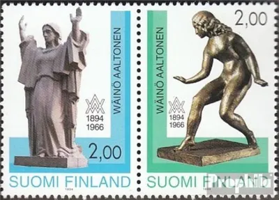 Produktbild von Briefmarken Finnland 1994 Mi 1242-1243 Paar (kompl.Ausg.) gestempelt Aaltonen