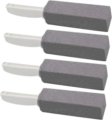 Produktbild von Bimsstein zur Toilettenreinigung mit Griff, Bimsstein-Toilettenbürste, 4er-Pack
