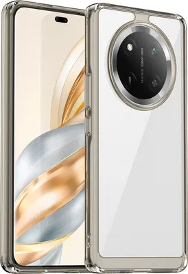 Immagine prodotto di Custodia per Honor X60 Pro trasparente, antiurto TPU silicone custodia protettiva grigio titanio