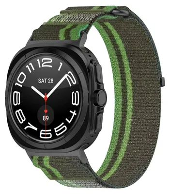 Obrázek produktu pro Techsuit Watchband (W054) – řemínek pro Samsung Galaxy Watch Ultra 47 mm – tmavě zelený / šedý