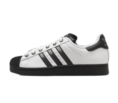 Zdjęcie produktu dla adidas Superstar II uni  białe czarne sneakersy skórzane buty rozmiar 36