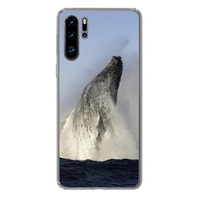 Produktbild von MuchoWow® Handyhülle Schutzhülle Hülle für Huawei P30 Pro Wal - Wasser - Südafrika Silikon Softcase Handy Hülle - Schutzdeckel