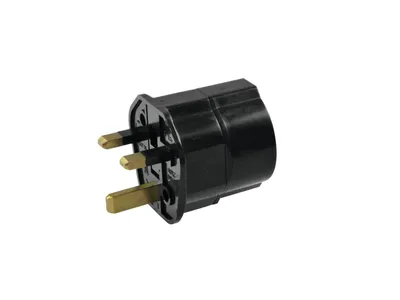 Produktbild von OMNITRONIC Adapter EU/UK Stecker 13A sw