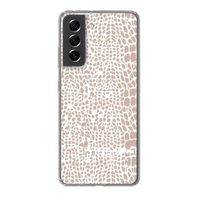 Produktbild von MuchoWow® Handyhülle Schutzhülle Hülle für Samsung Galaxy S21 FE Tiermuster - Rosa - Schlange Silikon Softcase Handy Hülle - Mobiltelefonhülle