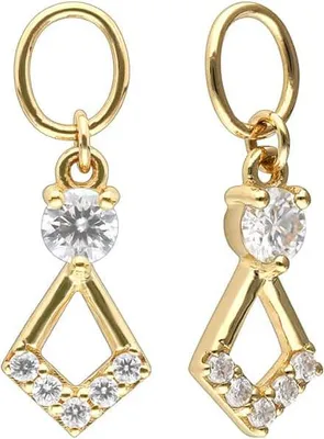 Produktbild von 18 Karat Gold Anhänger für Clicker MOISSANIT-KRAWATTE