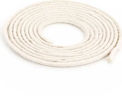Produktbild von 3 meter Runddocht 100% reine Baumwolle 1,0mm dünn für Öllampe, Petroleumlampe
