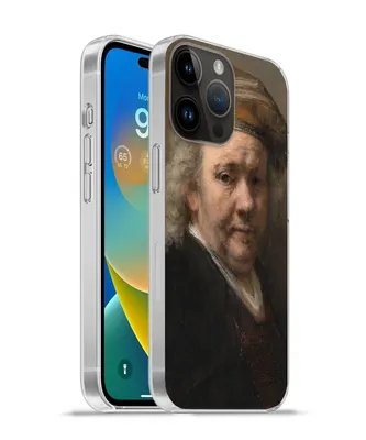 Produktbild von MuchoWow® Handyhülle Schutzhülle Hülle für Apple iPhone 14 Pro Max Selbstbildnis - Gemälde von Rembrandt van Rijn Silikon Softcase Handy Hülle - Hardcover